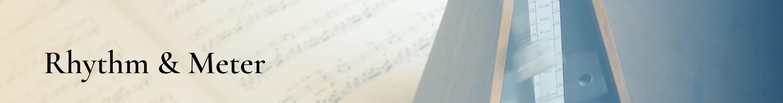 Rhythm & Meter